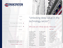 Tablet Screenshot of emancipationcapital.com
